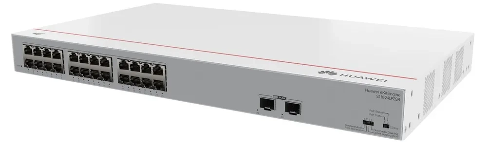 Huawei S110-24LP2SR – 24 ports Gigabit PoE+ + 2 SFP – Rackable
